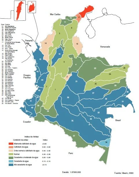 Pluviometría y Distribución| Influencia de factores para evaluar un sitio de establecimiento de proyecto productivo en Agricultura en Colombia